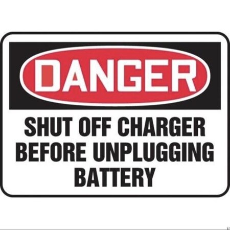 Accuform OSHA DANGER SAFETY SIGN SHUT OFF MELC177XP MELC177XP